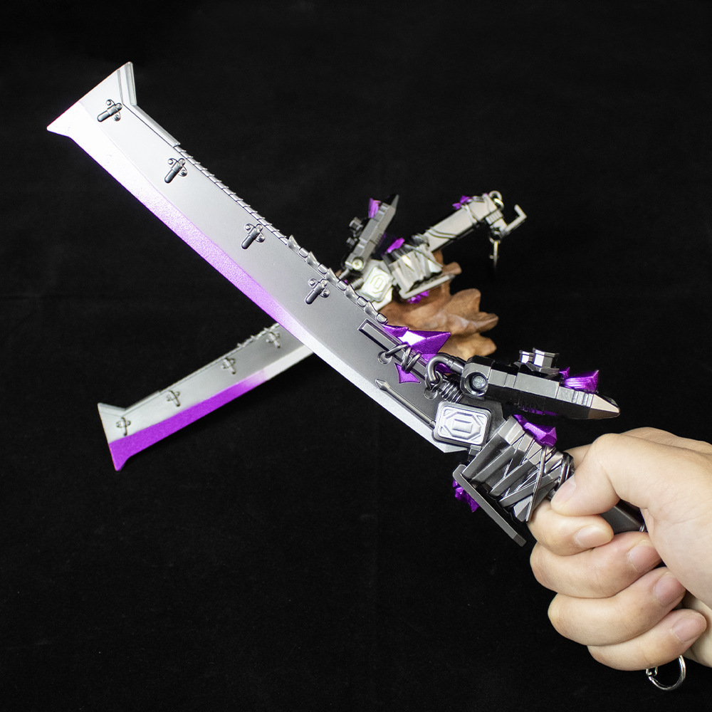 22厘米和平精英火焰刀游戏周边兵器刀模金属玩具武器合金模型摆件