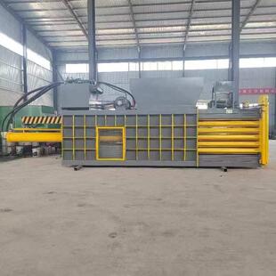 压锦纸WNC盒塑草料袋压缩佳机 青贮稻套袋块机 160吨液压卧式压扁