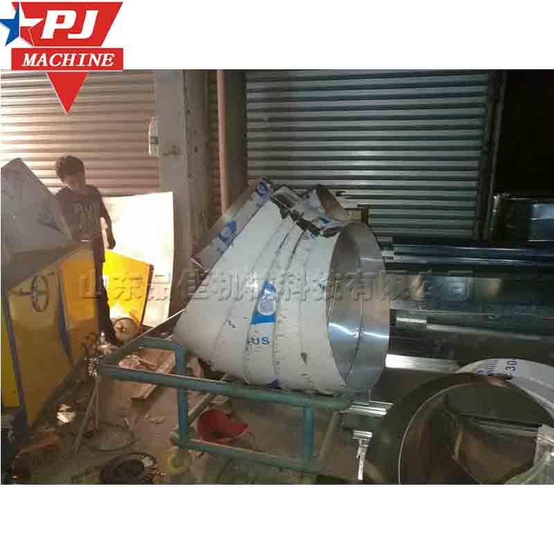 卧虾米弯头机 不锈金属弯圆式管钢接缝机 白铁皮圆管头成型机