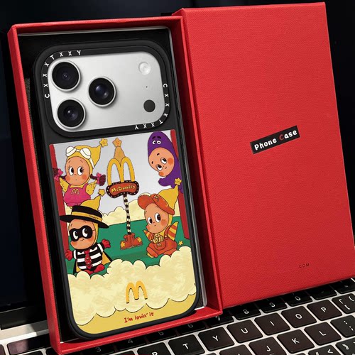 【C家】联名M记星星人磁吸MagSafe适用苹果17/16proMax手机壳iPhone15防摔16pro保护套13/14p镜面17Air