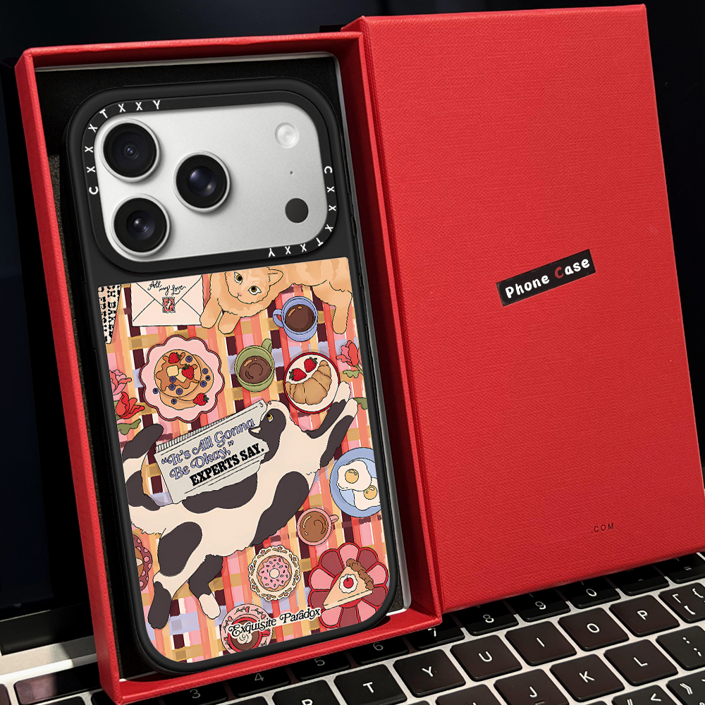 【C家】兔子猫咪野餐格纹联名磁吸MagSafe适用苹果17/16proMax手机壳iPhone15防摔16pro保护套13/14镜面17Air