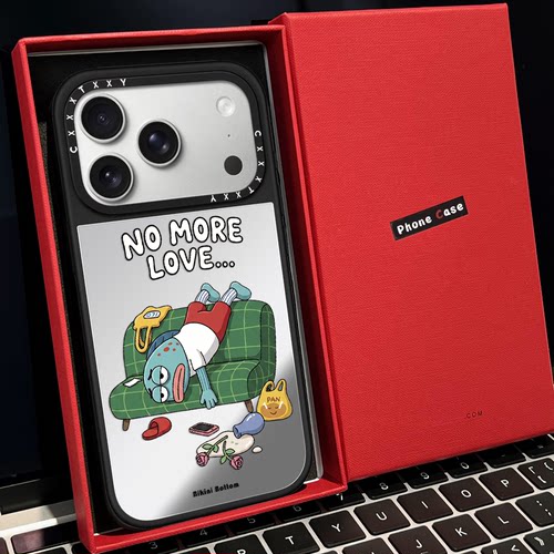 【C家】比奇堡丑鱼蹲马桶躺沙发磁吸MagSafe适用苹果17/16proMax手机壳iPhone15防摔16pro保护套13/14镜面Air