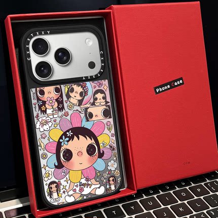 【C家】小玉帽子花朵大头贴磁吸MagSafe适用苹果17/16proMax手机壳iPhone15防摔16pro保护套13/14p镜面17Air