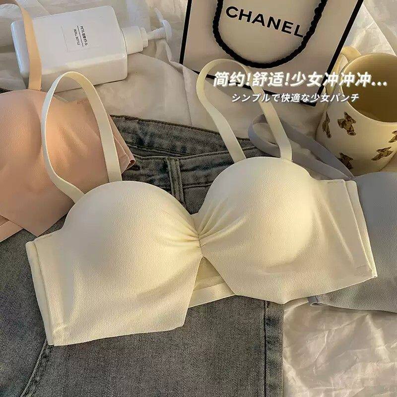 半杯少女小胸聚拢夏季薄款内衣无钢圈显大aa杯平胸专用不空杯文胸