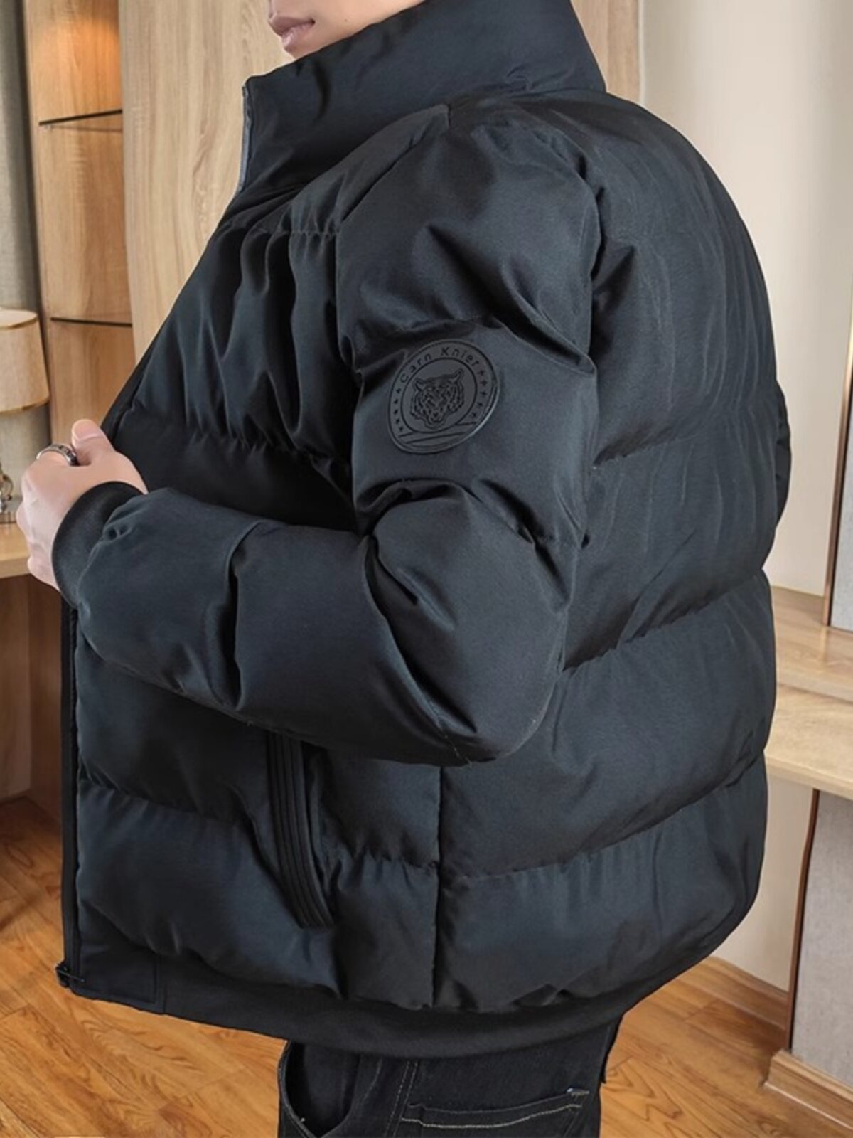 브랜드 정리 남성 다운 재킷 가을 겨울 두꺼운 따뜻한 캐주얼 스탠드 칼라 슬림핏 방한 코튼 재킷 트렌드