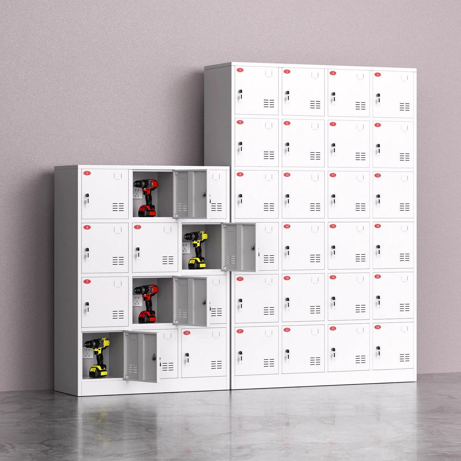 工地电动工具充电柜手机存放柜带锁充电柜电子设备管理柜存放箱,商业/办公家具,寄存柜/快递柜,淘宝优惠券,粉丝福利购,淘宝优惠卷