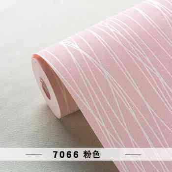 2022新款3d立体网红墙纸自粘贴条纹素色壁纸温馨卧室客厅家用加i.