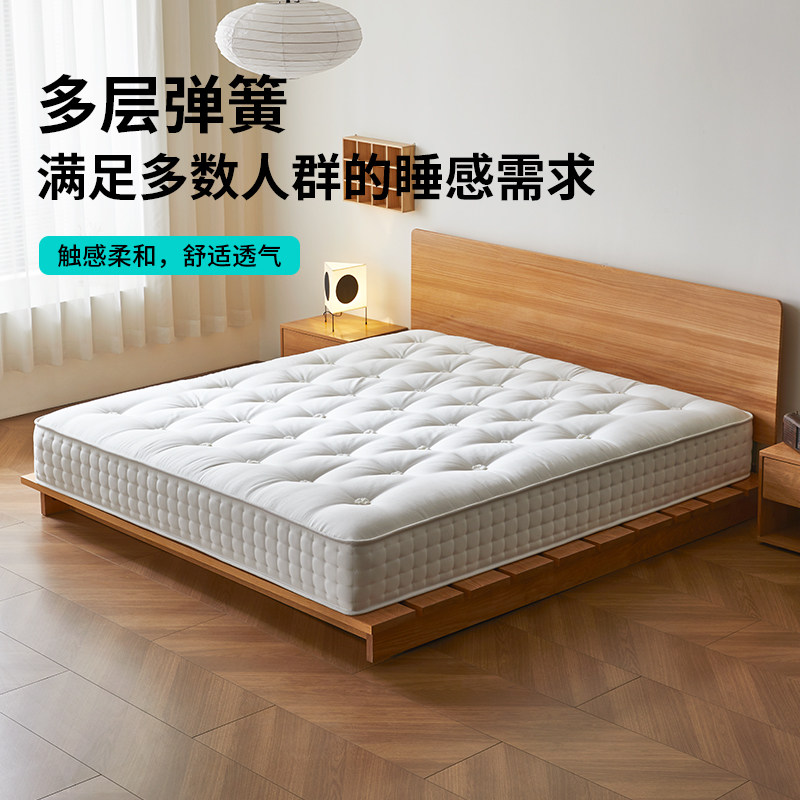 艾比利无胶工艺手工拉扣床垫