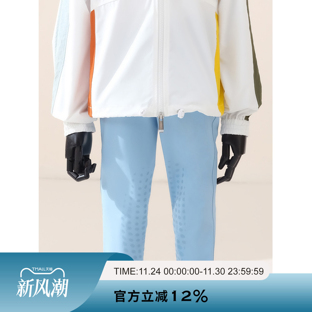 爱跃马儿童半胶马裤点阵式新胶印