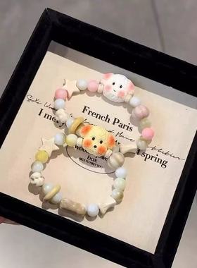 陶瓷卡通萌趣腮红小狗手链不掉色