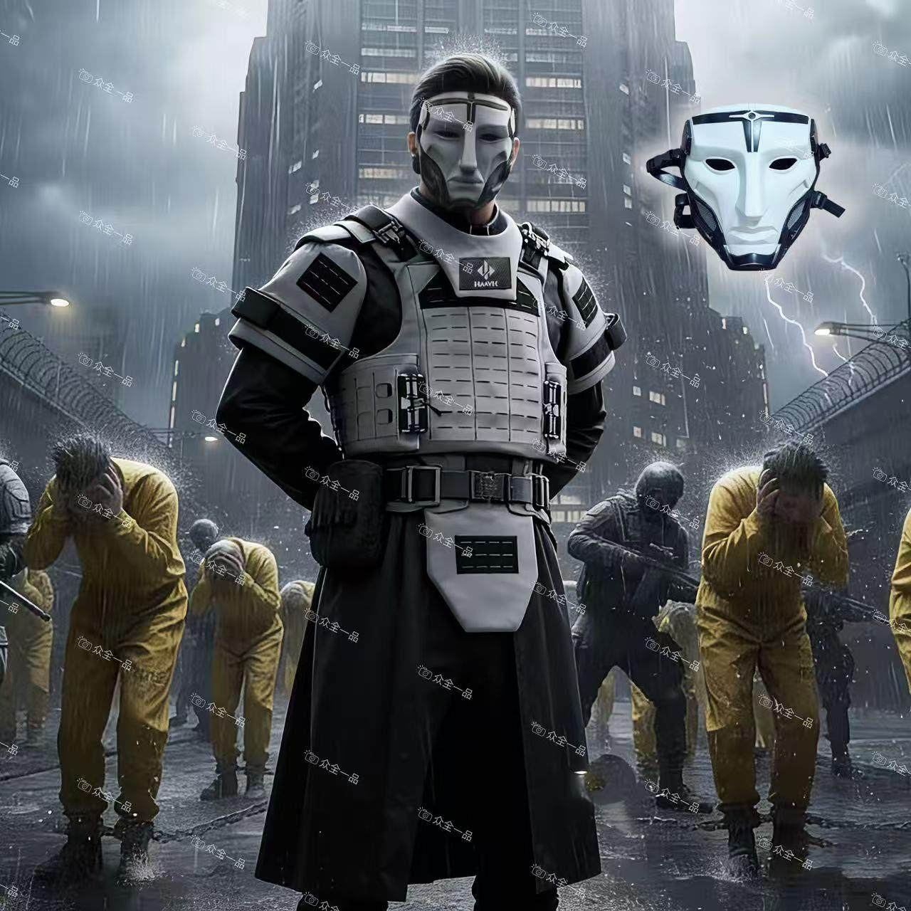 典狱长cos服面具护甲儿童三角洲行动六套ash12格赫罗斯枪皮衣全套