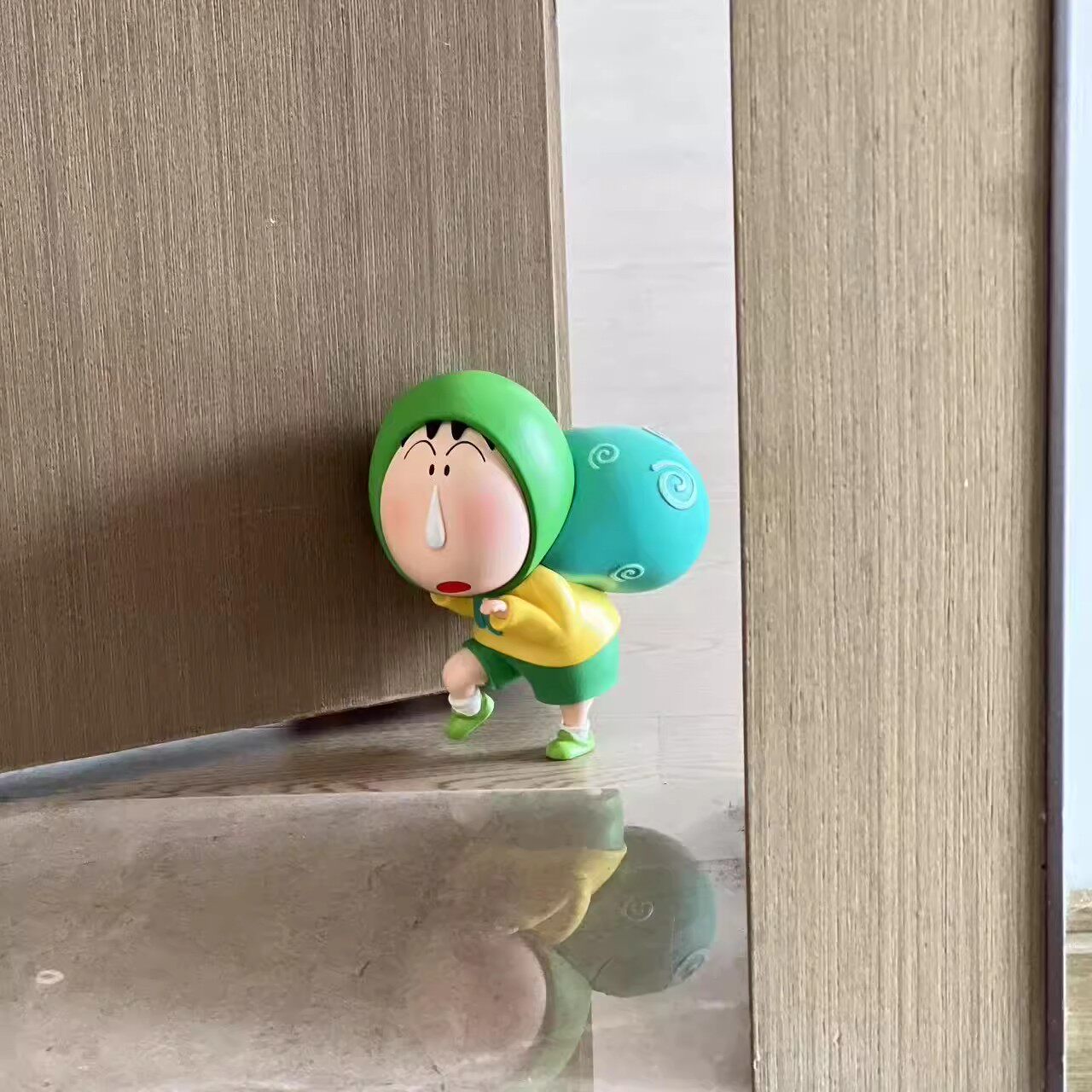 小偷蜡笔小新Q萌阿呆潮玩模型迷你公仔卡通家居桌面饰品摆件礼物