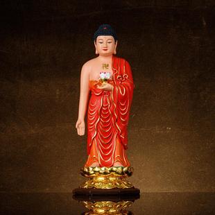 树脂佛像站阿弥陀佛像阿佛药师家居客厅摆件工艺品19英寸西方三圣