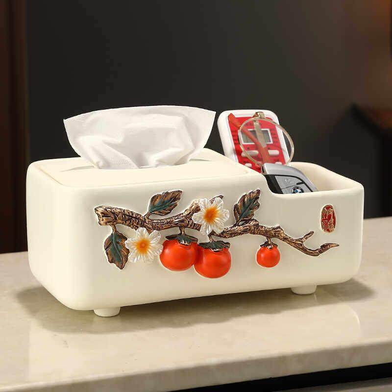 新中式多功能抽纸盒客厅家用新款高档遥控器餐巾收纳盒纸巾盒摆件,家居饰品,装饰纸巾盒,淘宝优惠券,粉丝福利购,淘宝优惠卷