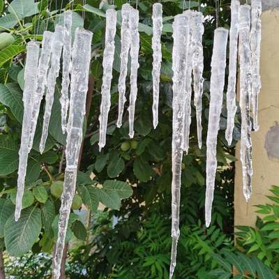 仿真冰柱影视冰溜子雪景橱窗展示冰挂冰凌冰柱装饰用假冰凌