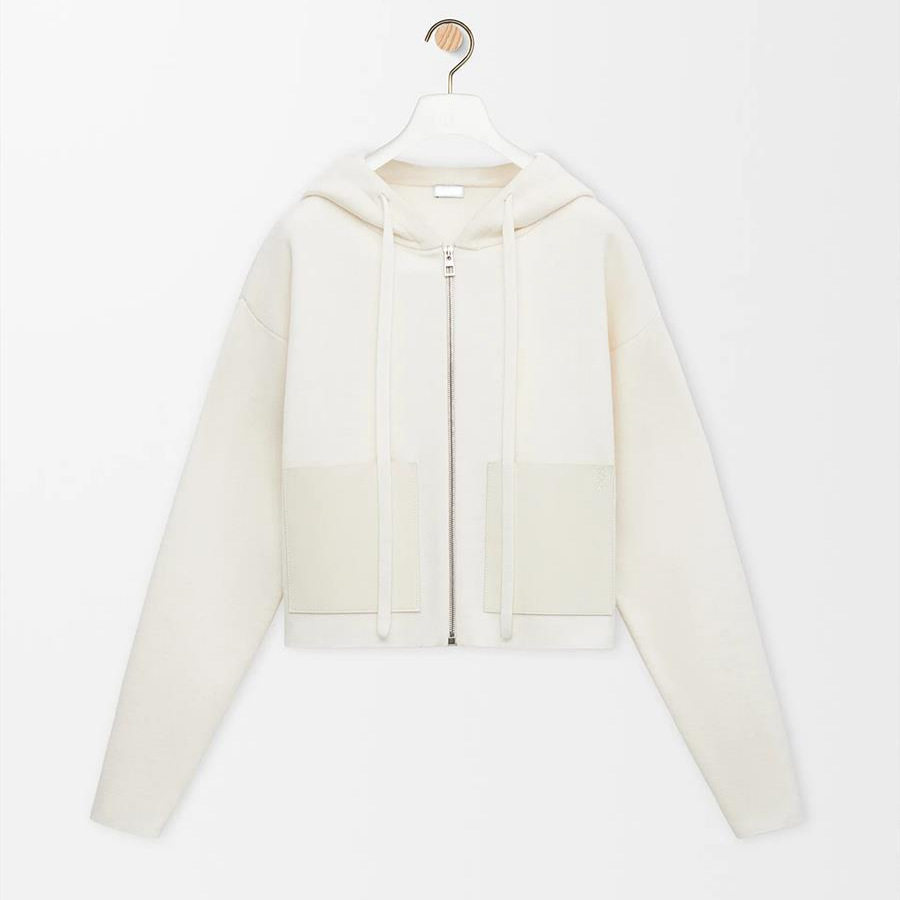 南油高货 2025秋冬新款时尚皮质拼接口袋连帽抽绳拉链外套女上衣,女装/女士精品,大码呢大衣,淘宝优惠券,粉丝福利购,淘宝优惠卷