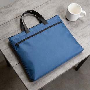 蓝大容量收纳便携商务手提包 复古工装 金得利DC1914事务包 文件包