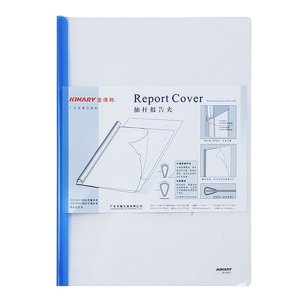 金得利抽拉杆夹水滴杆透明收纳夹