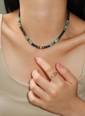 2026法国Bohemian Rhapsodie蓝晶石绿松石Kira系列手炼半宝石高级