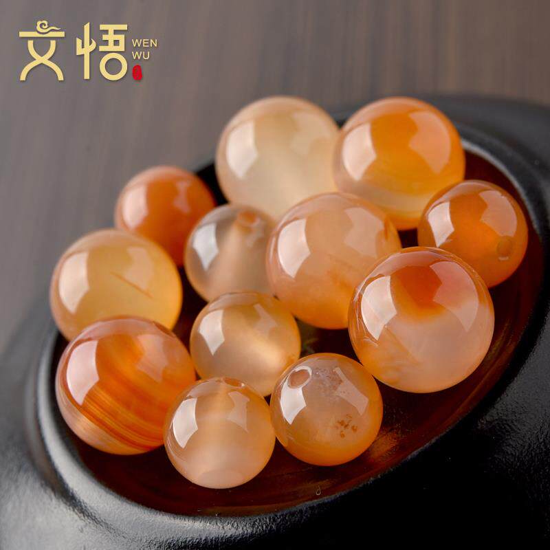 2026天然原色玛瑙散珠子串珠DIY手工材料包饰品手串配件编织手链