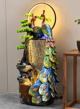 2026水幕墙流水墙屏风瀑布茶室客厅装饰户外阳台庭院造景送礼落地