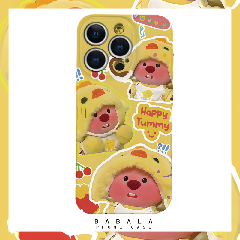 可爱的露比loppy海狸卡通菲林二合一手机壳适用苹果17nova14华为p70mate60小米15opporeno14荣耀300iPhone16