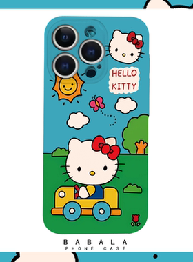 可爱清新你好KT猫咪萌趣菲林二合一手机壳适用苹果17nova14华为p70mate60小米15opporeno14vi荣耀300iPhone16