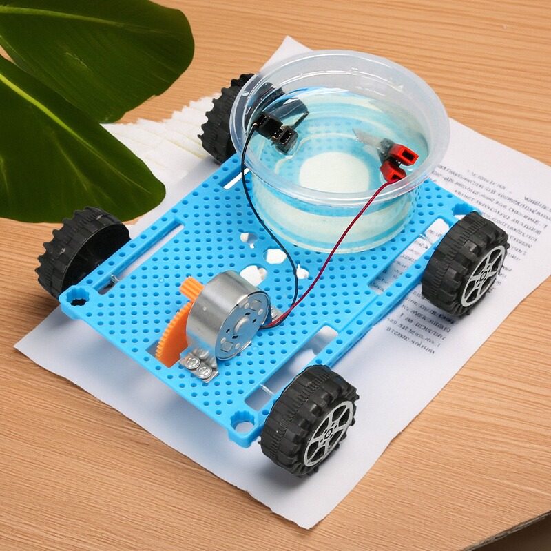 盐水动力车diy拼装科技小制作小学科学实验材料包 steam创客玩具