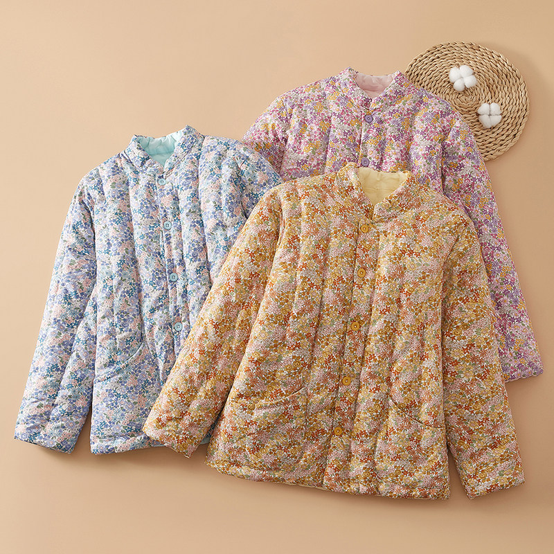 纯手工棉花棉袄妈妈装贴身保暖棉衣女士加厚棉袄居家外出冬季棉服