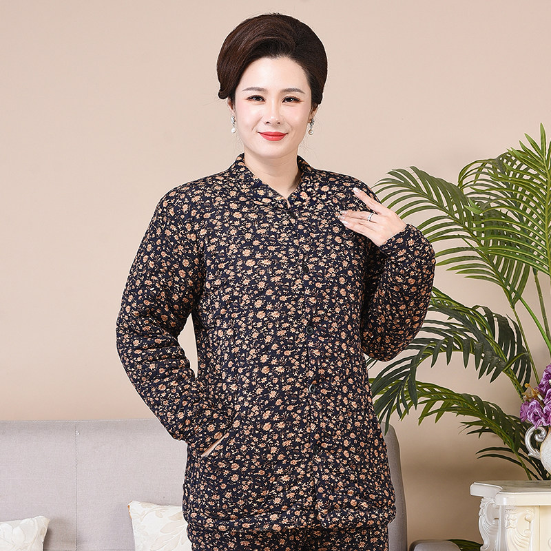 女士成人手工纯棉花棉袄冬季加厚保暖棉衣居家外穿妈妈装棉服外套