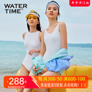 夏性感连体显瘦冲浪服2024新款 白色泳装 水川游泳衣女款 WaterTime