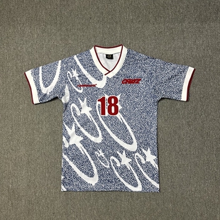 正确版 新款Corteiz球衣T恤18号球服比赛英国新款男女drill穿搭夏