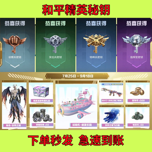 和平精英指挥官密钥特种兵突击兵侦察兵暮色之下珍宝礼盒赠送现货