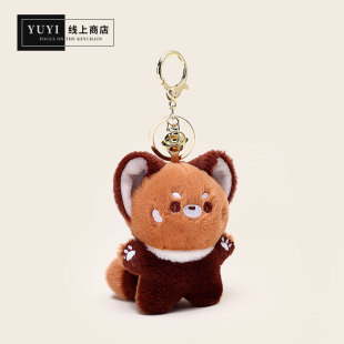 YUYI原创小熊猫阔耳狐小浣熊可爱玩偶丑萌背包包挂件毛绒公仔挂饰