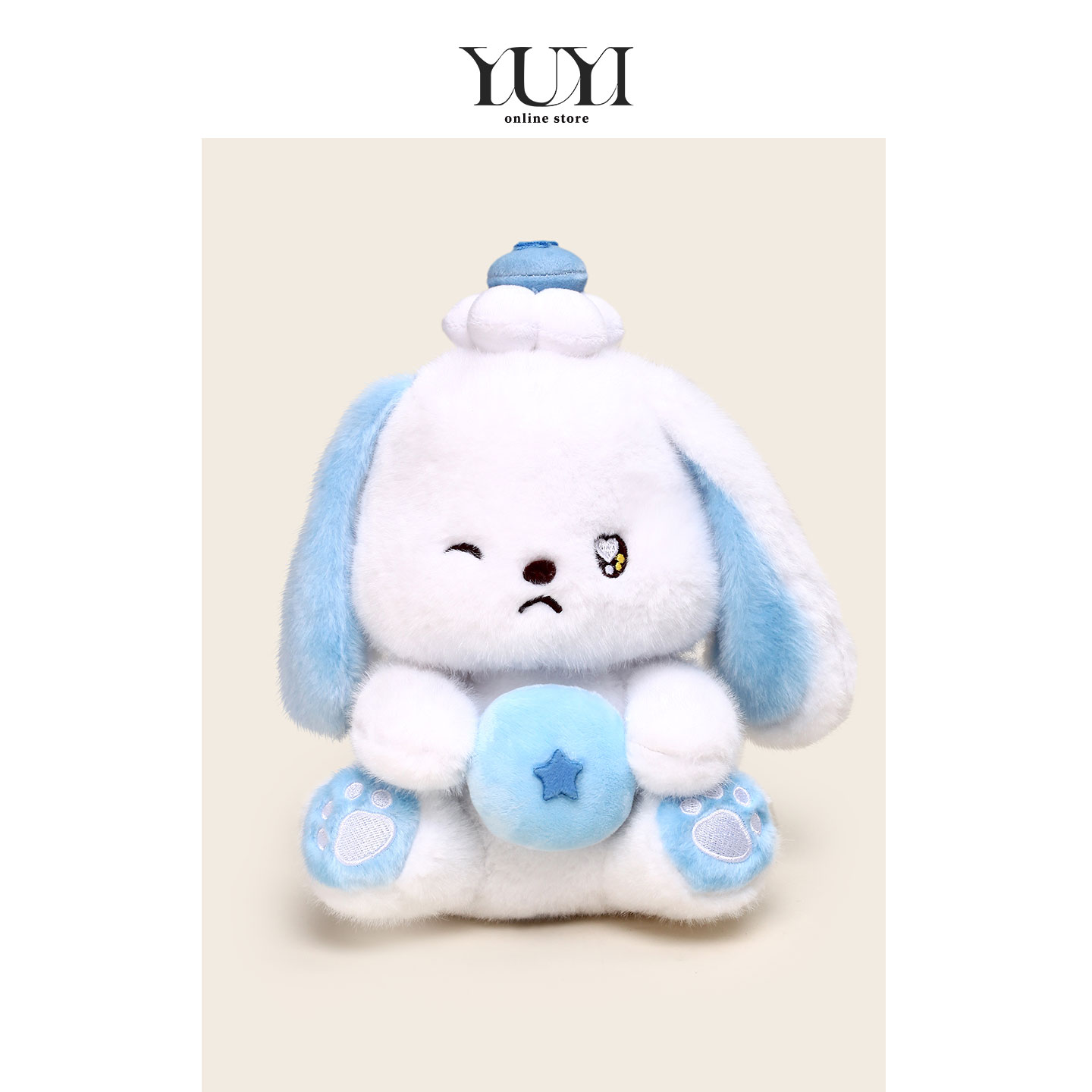 YUYI原创可爱兔子形毛绒玩偶情侣闺蜜女生日礼物娃娃书包背包挂件