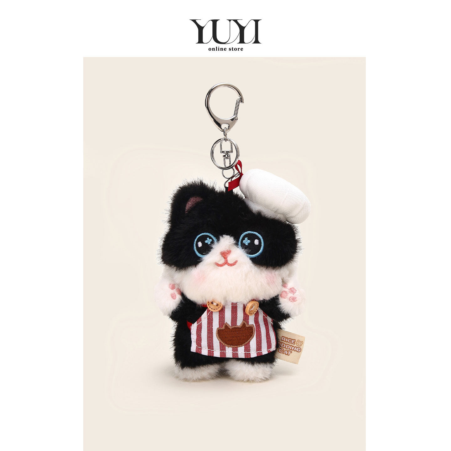 YUYI可爱奶牛小猫咪玩偶书包挂件