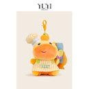 YUYI正版 联名丑萌可爱厨师水豚噜噜毛绒公仔书包包挂件钥匙扣玩偶