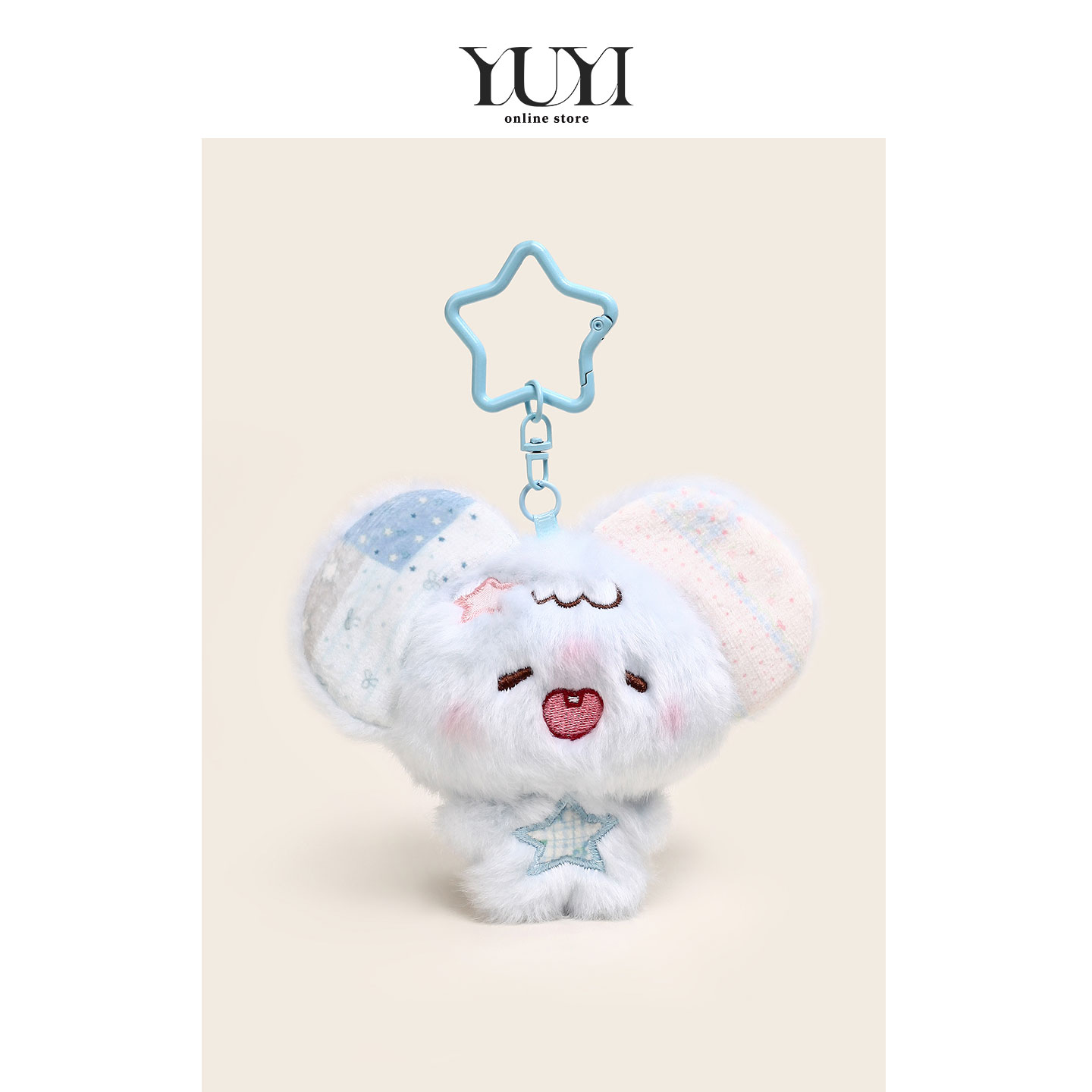 YUYI原创可爱星兜小老鼠小兔毛绒娃娃玩偶情侣女礼物包挂件钥匙扣