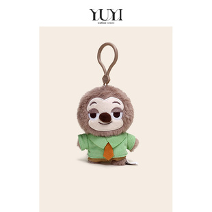 YUYI正版联名疯狂动物城闪电树懒书包挂件毛绒公仔玩偶包包挂饰女