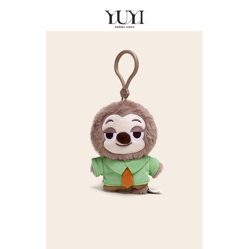 正版疯狂动物城闪电树懒包包挂件