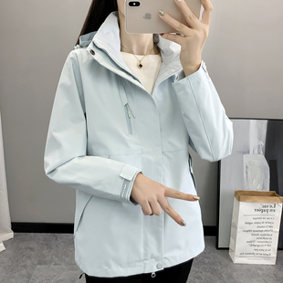 冲锋衣女2025新款 防风防水高级感超好看旅游休闲潮牌风衣外套 爆款