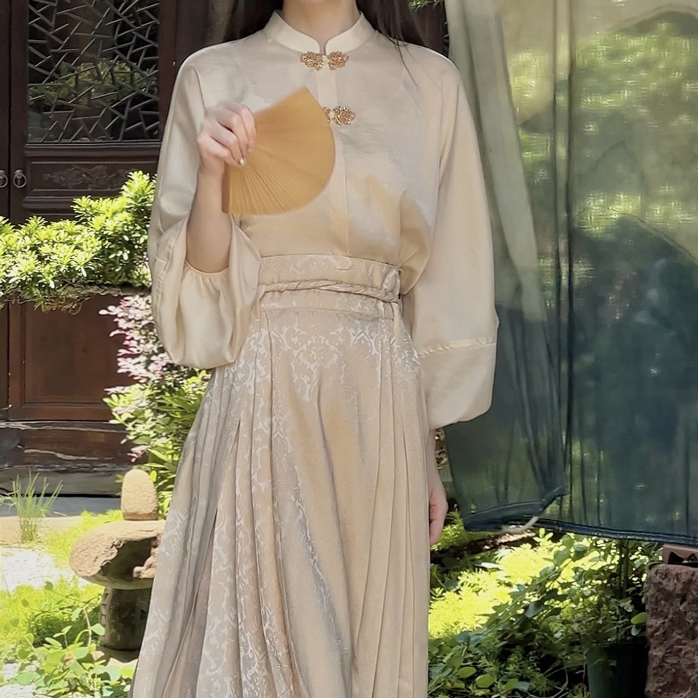 无艳一禾【铜雀台】马面裙穿搭女春秋新中式国风套装改良汉服