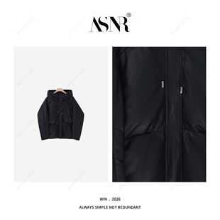 88926 衣长65绵羊皮鹅绒服 BRAID