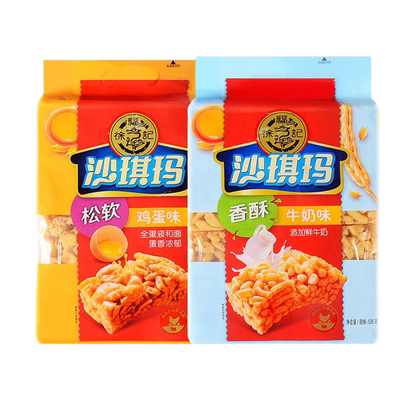 徐福记沙琪玛鸡蛋芝麻味传统糕点