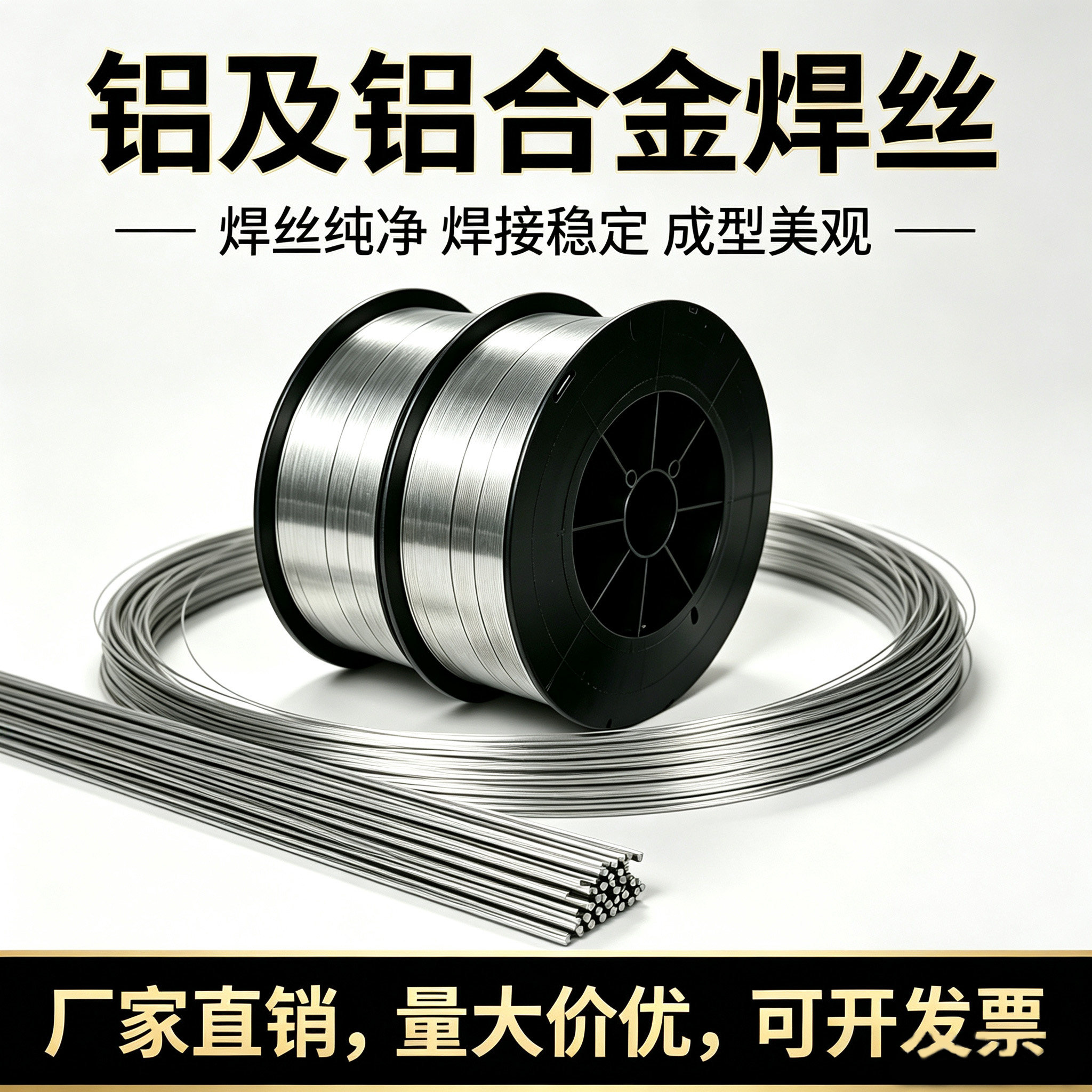 铝合金焊丝ER5356/ER5183铝镁ER4043/4047铝硅ER1100/ER1070纯铝