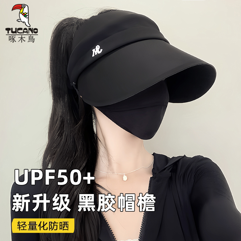 【夏日新品】可挂口罩遮阳空顶帽