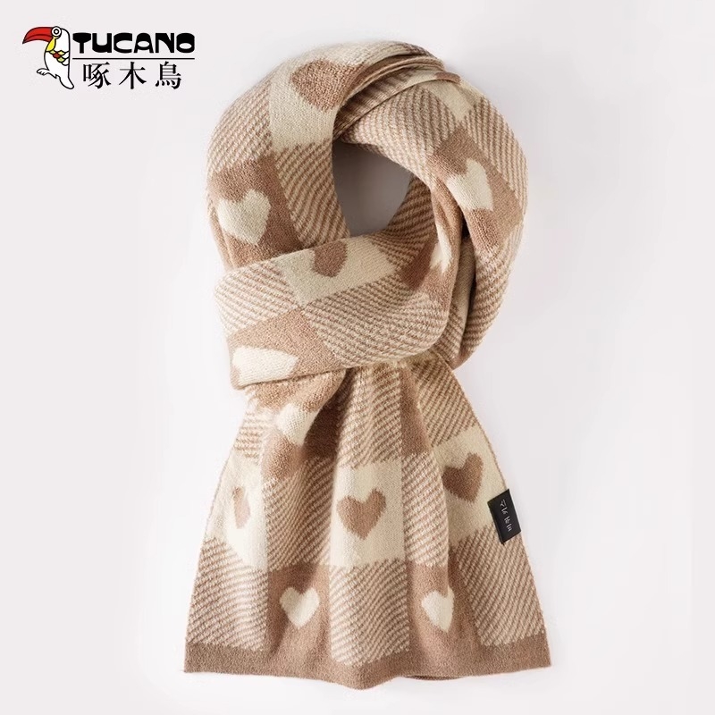 围巾女2025新款秋冬季防风保暖韩版百搭围脖针织加厚防寒双面披肩