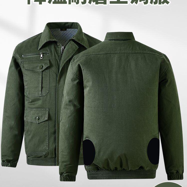 空调服纯棉加厚风扇衣服无配件单衣工地机修防烫电焊车间果农劳保