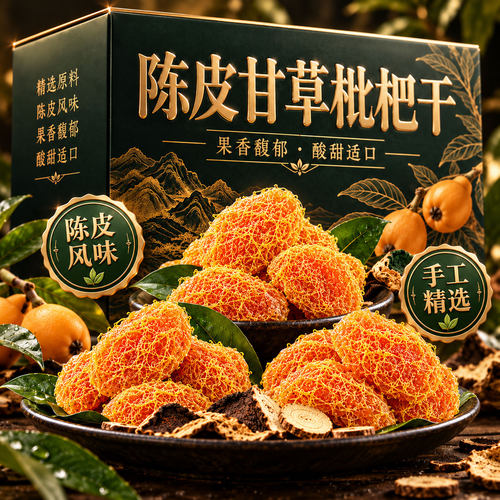 正宗云霄陈皮甘草无核枇杷干