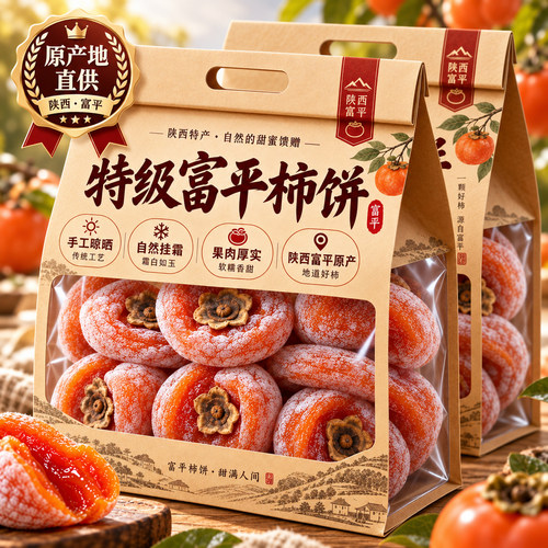 正宗富平柿饼官方旗舰店26年新货